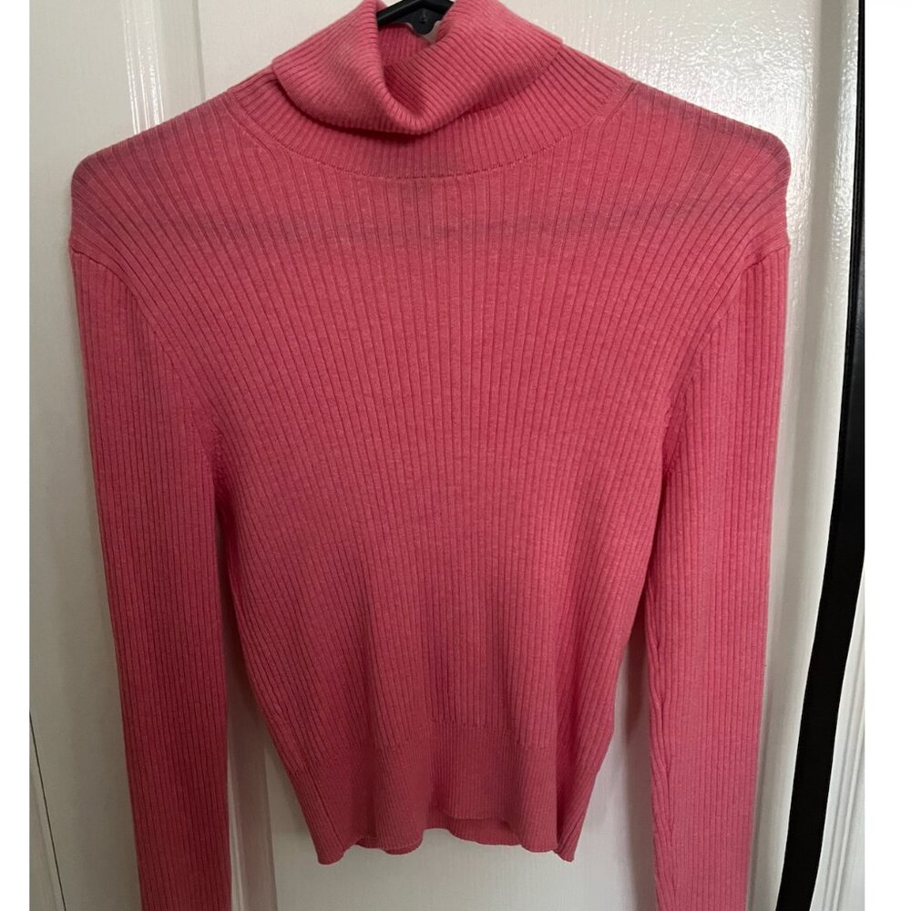 Pink J crew turtleneck - S